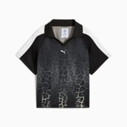 Koszulka sportowa Puma T7 LEO LUXE RELAXED FOOTBALL JERSEY 63349901. Czarne t-shirty sportowe Puma, xl, bez wzorów, z dzianiny, bez ramiączek, do piłki nożnej. Za 146.17 zł.