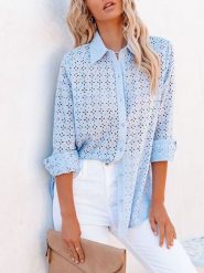 Milan Kiss Bluzka w kolorze błękitnym rozmiar: L. Niebieskie bluzki Milan Kiss, l, bez wzorów, bez kołnierzyka, bez ramiączek. Za 165.99 zł.