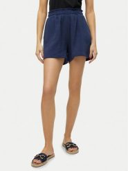 Vero Moda Szorty materiałowe Natali 10279687 Niebieski Baggy Fit. Niebieskie szorty Vero Moda, bez wzorów, z bawełny. Za 89.99 zł.