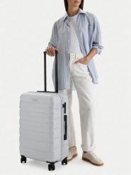 GINO ROSSI Walizka średnia CEO-GIN-M-003-05-SILVER2 Srebrny. Szare walizki Gino Rossi, średnie. Za 279.99 zł.