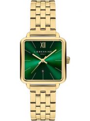 Liebeskind Zegarek kwarcowy w kolorze złoto-zielonym rozmiar: onesize. Zielone, analogowe zegarki Liebeskind, ze stali. Za 300.21 zł.