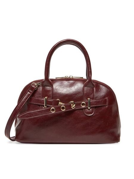 DeeZee Torebka C-DZE-S-004-08 Bordowy. Czerwone torebki klasyczne DeeZee, bez wzorów, z materiału, bez dodatków. Za 129.99 zł.