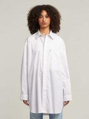 G-Star Koszula w kolorze białym rozmiar: S. Białe koszule G-Star, s, bez wzorów, z bawełny, retro, bez kołnierzyka, bez ramiączek. Za 278.45 zł.