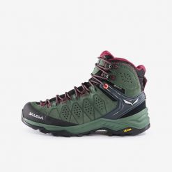 Buty trekkingowe damskie Salewa Alp Trainer Gtx. Brązowe trekkingi Salewa, bez wzorów, z gore-texu, bez zapięcia, trekkingowe, gore-tex. Za 949.99 zł.
