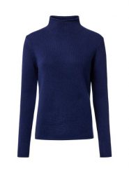 Fynch-Hatton Wełniany sweter damski Kobiety Wełna niebieski jednolity, XXL. Niebieskie swetry Fynch-Hatton, xxl, bez wzorów, z wełny, klasyczne, bez ramiączek. Za 649.95 zł.