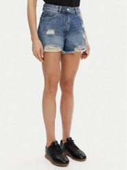 Silvian Heach Szorty jeansowe GPP25123SH Granatowy Regular Fit. Niebieskie szorty Silvian Heach, bez wzorów, z bawełny. Za 159.99 zł.