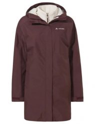 3in1-Jacken W Hitra 3in1 Parka. Brązowe płaszcze Vaude, bez wzorów, z materiału, bez kaptura. Za 1,509.00 zł.