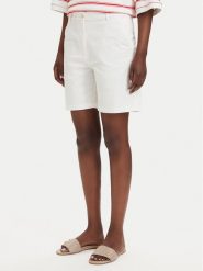 Gant Szorty materiałowe 4020130 Kremowy Regular Fit. Białe szorty Gant, bez wzorów, z bawełny. Za 462.99 zł.