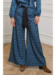 L'armoire de Suzette Spodnie w kolorze morskim rozmiar: 38/40. Zielone spodnie materiałowe L'armoire de Suzette, bez wzorów, z materiału, klasyczne, z podwyższonym stanem. Za 73.99 zł.