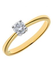 Diamant Exquis Złoty pierścionek z diamentem rozmiar: 52. Żółte pierścionki Diamant Exquis, z diamentem, złote. Za 3,131.99 zł.