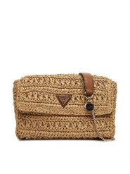 Guess Torebka Irene HWWG86 85210 Brązowy. Brązowe kopertówki Guess, z aplikacjami, wizytowe, bez dodatków. Za 329.99 zł.