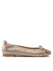 Caprice Baleriny 9-22185-42 Brązowy. Brązowe baleriny Caprice, bez wzorów, ze skóry, bez obcasa, bez zapięcia. Za 194.99 zł.