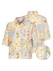 Eight2Nine Koszula w kolorze pomarańczowo-żółto-błękitnym rozmiar: M. Pomarańczowe koszule Eight2Nine, m, bez wzorów, bez kołnierzyka, bez ramiączek. Za 86.99 zł.