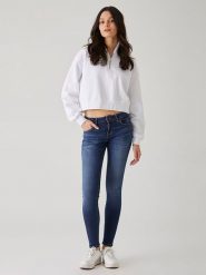 LTB Dżinsy - Skinny fit - w kolorze granatowym rozmiar: W26/L34. Niebieskie jeansy LTB, l, z aplikacjami, klasyczne. Za 123.82 zł.
