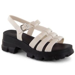 Komfortowe sandały damskie pachnące gumowe Zaxy NN285040. Sandały Zaxy, bez wzorów, z gumy, bez obcasa, bez zapięcia. Za 143.99 zł.