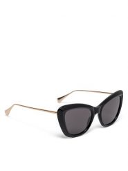 Gino Rossi Okulary przeciwsłoneczne LD91614C1 Czarny. Czarne okulary przeciwsłoneczne Gino Rossi, bez wzorów, z tworzywa sztucznego. Za 149.99 zł.