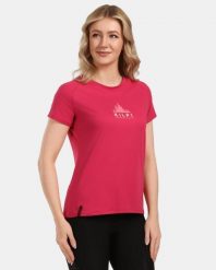 Damska koszulka techniczna Kilpi LISMAIN-W. Czerwone t-shirty sportowe Kilpi, bez wzorów, bez ramiączek, trekkingowe. Za 153.53 zł.