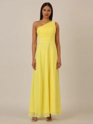 APART Sukienka w kolorze żółtym rozmiar: 42. Żółte sukienki Apart, bez wzorów, bez kołnierzyka, bez ramiączek, maxi. Za 250.35 zł.