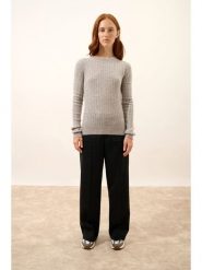 Just Cashmere Kaszmirowy sweter "Avana" w kolorze szarym rozmiar: XL. Szare swetry Just Cashmere, xl, bez wzorów, z kaszmiru, bez ramiączek. Za 369.99 zł.
