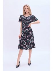 Marks & Spencer Sukienka w kolorze czarno-jasnoróżowym rozmiar: 47. Czarne sukienki Marks & Spencer, bez wzorów, z wiskozy, bez kołnierzyka, bez ramiączek, midi. Za 92.21 zł.