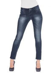 Heine Dżinsy - Skinny fit - w kolorze granatowym rozmiar: 50. Niebieskie jeansy Heine, bez wzorów, klasyczne. Za 173.99 zł.