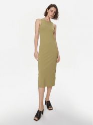 Weekend Max Mara Sukienka codzienna Astoria 2415321022 Zielony Slim Fit. Zielone sukienki Weekend Max Mara, na co dzień, xl, bez wzorów, z wiskozy, bez kołnierzyka, bez ramiączek, proste. Za 569.99 zł.