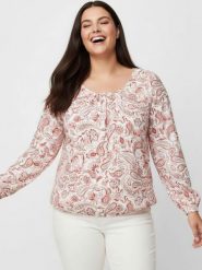 WITT WEIDEN Bluzka w kolorze kremowym rozmiar: 54. Brązowe bluzki WITT WEIDEN, bez wzorów, bez kołnierzyka, bez ramiączek. Za 30.99 zł.