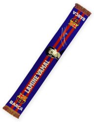 FC Barcelona 25-26, oficjalny szalik - podpisany, Lamine Yamal. Czerwone szaliki i kominy FC Barcelona, bez wzorów, z bawełny. Za 128.90 zł.