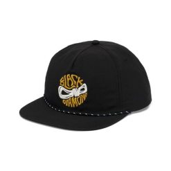 Czapka typu snapback Black Diamond Synthetic Rope. Czarne czapki z daszkiem Black Diamond, bez wzorów. Za 222.50 zł.