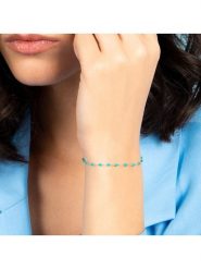 OR ÉCLAT Złota bransoletka "Amada Turquoise" rozmiar: onesize. Żółte bransoletki Or Éclat, złote. Za 565.99 zł.