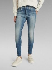 G-Star Dżinsy - Skinny fit - w kolorze niebieskim rozmiar: W26/L32. Niebieskie jeansy G-Star, l, z aplikacjami, klasyczne. Za 239.45 zł.