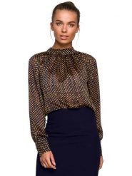 Stylove Bluzka ze wzorem rozmiar: XXL. Bluzki Stylove, xxl, bez wzorów, bez kołnierzyka, bez ramiączek. Za 113.10 zł.