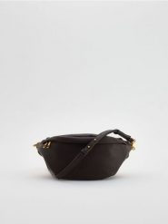 Saszetka crossbody - brązowy. Brązowe nerki i saszetki Reserved, bez wzorów, ze skóry, bez dodatków. Za 99.99 zł.