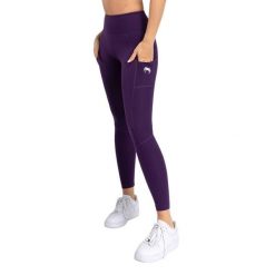 Legginsy treningowe damskie Venum Essential Performance. Fioletowe legginsy VENUM, bez wzorów, sportowe. Za 239.99 zł.