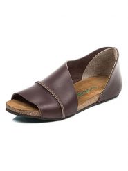 Comfortfusse Skórzane sandały w kolorze brązowym rozmiar: 42. Brązowe sandały Comfortfüße, bez wzorów, klasyczne, z otwartym noskiem, bez obcasa, bez zapięcia. Za 252.99 zł.