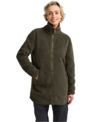 Jack Wolfskin Płaszcz polarowy "High Curl" w kolorze khaki rozmiar: M. Brązowe płaszcze Jack Wolfskin, m, bez wzorów, z materiału, bez kaptura. Za 317.62 zł.