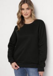 Czarna Bluza Sotear. Czarne bluzy Born2be, l, bez wzorów, z polaru, bez kaptura. W wyprzedaży za 33.99 zł.