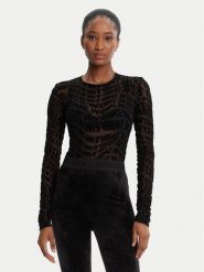 Versace Jeans Couture Body 79HAM221 JS490 Czarny Slim Fit. Czarne body i gorsety Versace Jeans Couture, bez wzorów, z jeansu, bez ramiączek. Za 669.99 zł.