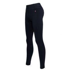 Damskie legginsy jeździeckie z pełną przyczepnością Kingsland Jalo. Niebieskie legginsy KINGSLAND, bez wzorów. Za 387.00 zł.