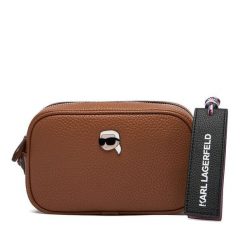 Torebka KARL LAGERFELD. Brązowe listonoszki KARL LAGERFELD, bez wzorów, bez dodatków. Za 519.99 zł.