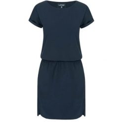 Sukienka sportowa damska LOAP Ubrina niebieska M. Niebieskie sukienki Lolë, m, bez wzorów, sportowe, bez kołnierzyka, bez ramiączek, sportowe. Za 183.99 zł.