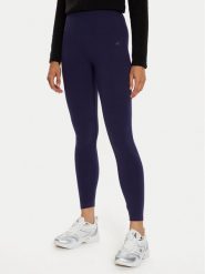 4F Legginsy 4FWMM00TTIGF195 Granatowy Slim Fit. Niebieskie legginsy 4f, bez wzorów, z bawełny. Za 49.99 zł.