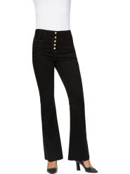 Heine Dżinsy - Slim fit - w kolorze czarnym rozmiar: 42. Czarne jeansy Heine, bez wzorów, klasyczne, z podwyższonym stanem. Za 61.75 zł.