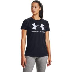 Koszulka damska Under Armour Live Sportstyle Graphic SSC. Czarne t-shirty sportowe Under Armour, xs, bez wzorów, bez ramiączek, na fitness i siłownię. Za 59.99 zł.