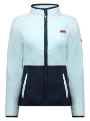 Geographical Norway Kurtka polarowa "Touki" w kolorze błękitno-granatowym rozmiar: XXL. Niebieskie kurtki Geographical Norway, xxl, bez wzorów, z polaru, bez kaptura. Za 78.47 zł.