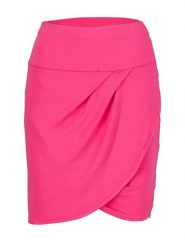 Blutsgeschwister Spódnica "Dreamy swinging hot pink" w kolorze różowym rozmiar: XL. Różowe spódnice Blutsgeschwister, na co dzień, xl, bez wzorów, mini, kopertowe. Za 96.37 zł.