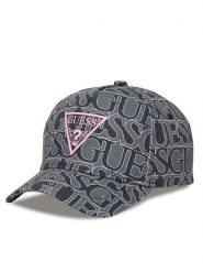 Guess Czapka z daszkiem H5YZ03 WO08O Szary. Szare czapki z daszkiem Guess, z aplikacjami, z bawełny. Za 109.99 zł.