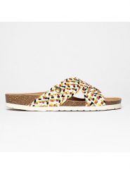 BAYTON Klapki "Elche" ze wzorem rozmiar: 39. Klapki Bayton, bez wzorów, klasyczne, z otwartym noskiem, bez obcasa, bez zapięcia. Za 159.59 zł.