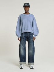G-Star Bluza w kolorze błękitnym rozmiar: S. Niebieskie bluzy G-Star, s, bez wzorów, z bawełny, retro, bez ramiączek, bez kaptura. Za 219.60 zł.