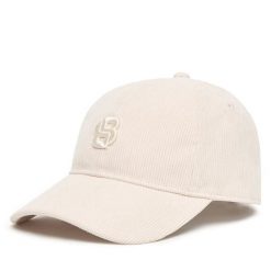 Czapka z daszkiem BOSS. Białe czapki z daszkiem Boss, bez wzorów. Za 169.99 zł.